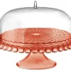 Guzzini Tortenplatte Tiffany Mit Fuß Und Haube In Coral 5